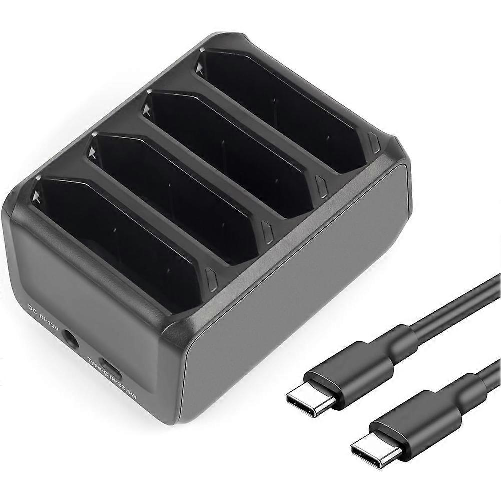 Station de charge à 4 emplacements pour scanners Zebra Symbol TC70, TC75, TC72, TC77 et TC75AH : accessoires de charge rapide