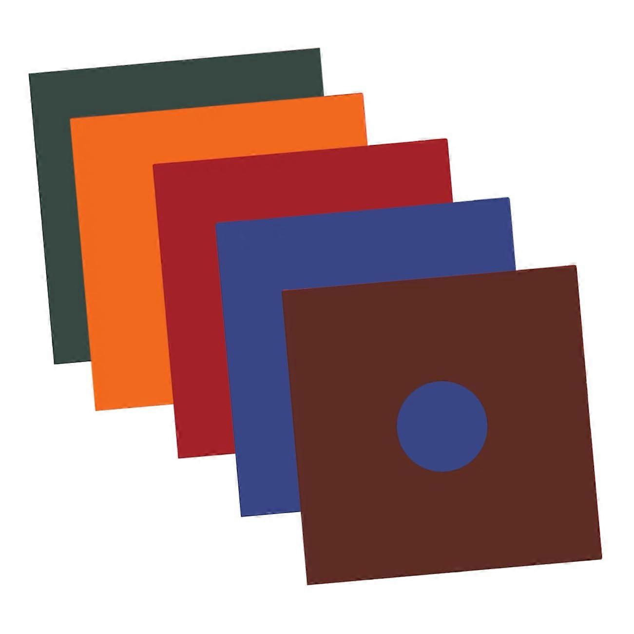 5pcs Vinyl Record Outer Sleeves with Antistatic Inner Sleeves Dustproof LP Protective Covers