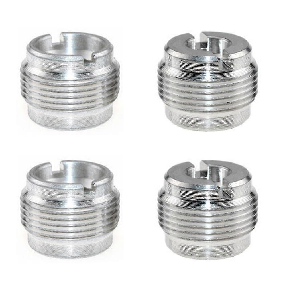4 Pack Microphone Stand Adapter 1/4 to 5/8 to 3/8 Thread Converter Aluminum Alloy Durable Rust Resistant