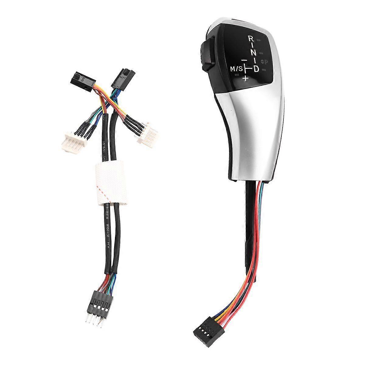 Thumb Gear Shift Lever Knob for 3 Series E90 E91 E92 E93 2006-2012 Car Interior Accessories Silver