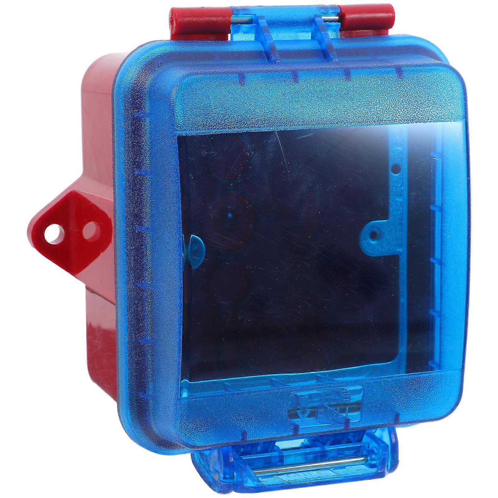 Emergency Button Protector Manual Switch Guard for Fire Alarm Button Outdoor Use Plastic Prevent Accidental Activation 1Set