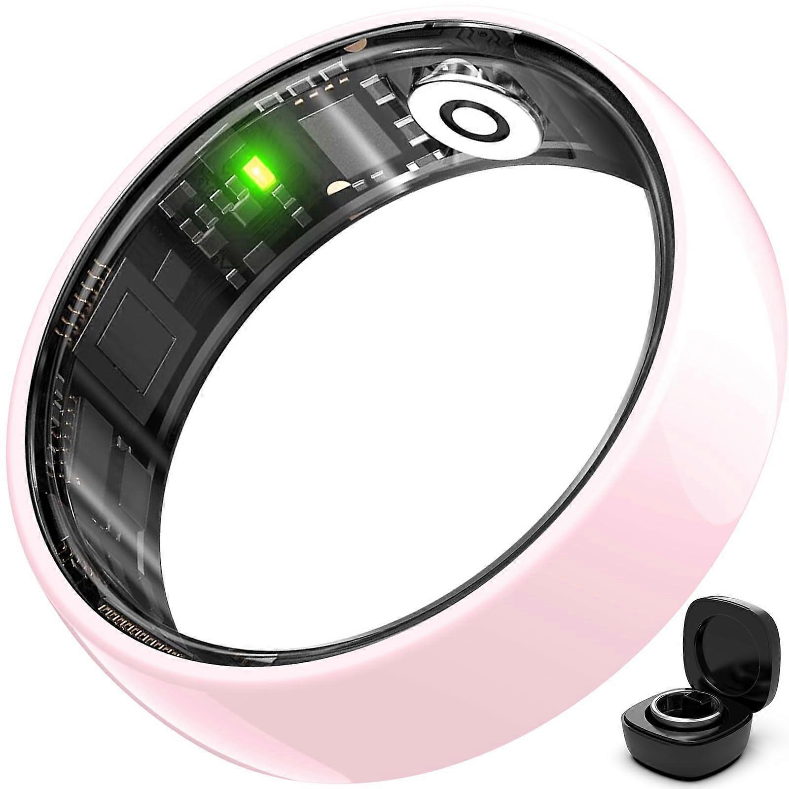 Smart Ring Fitness Tracker with Sleep and Heart Rate Monitoring, ScratchResistant Ceramic, Pink #8