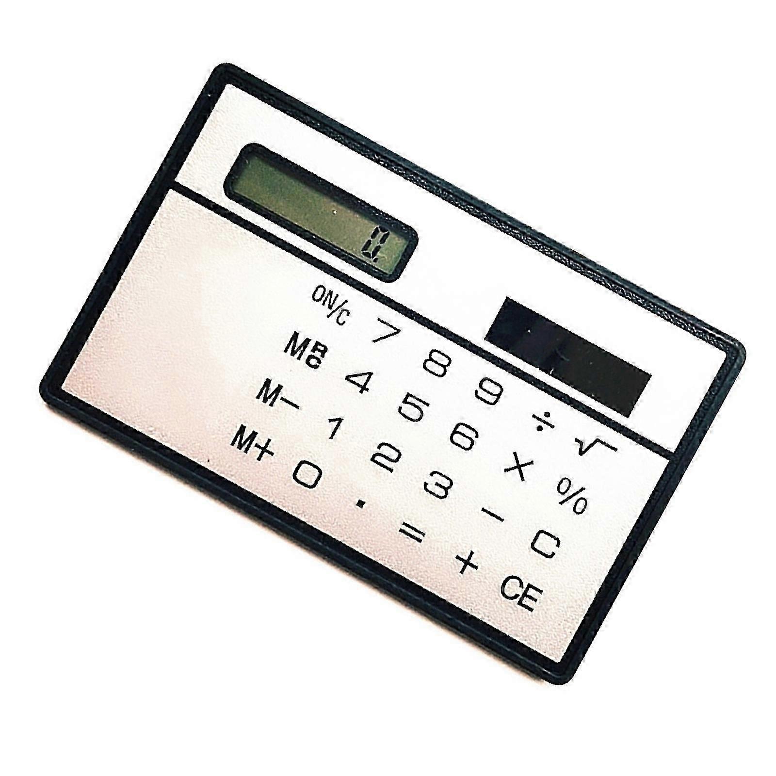 Solar-Powered 8-Digit Basic Calculator with Clear Display & Sensitive Buttons