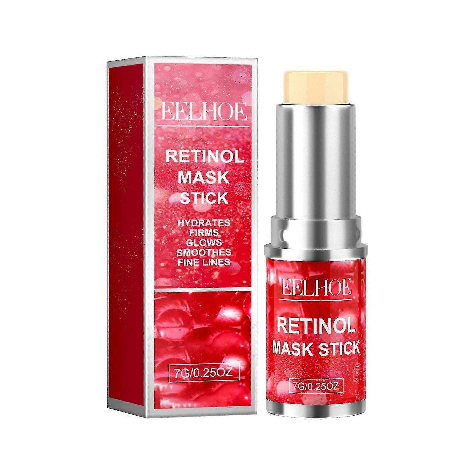 Retinol Mask Stick for Youthful Skin  Deep Hydrating Anti-Wrinkle Moisturizer with Coconut Oil & Squalane  Firming, Elasticity Boost, Long-Lasting Moi