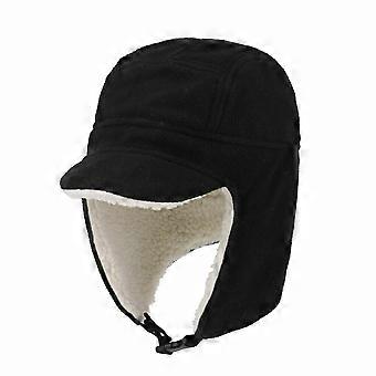 Men's Fleece Thermal Skull Cap Warm Winter Hat with Ear Flaps Cold Weather Hat
