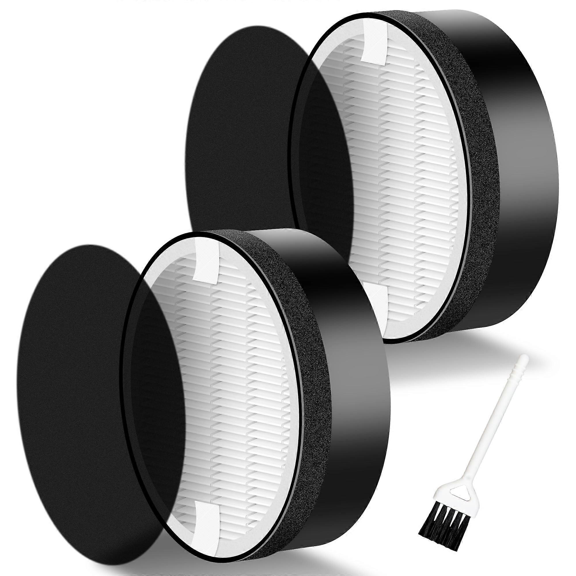 LVH132 Replacement Filter Pack of 2, H13 True HEPA with Odor Absorption Carbon Layer for Levoit