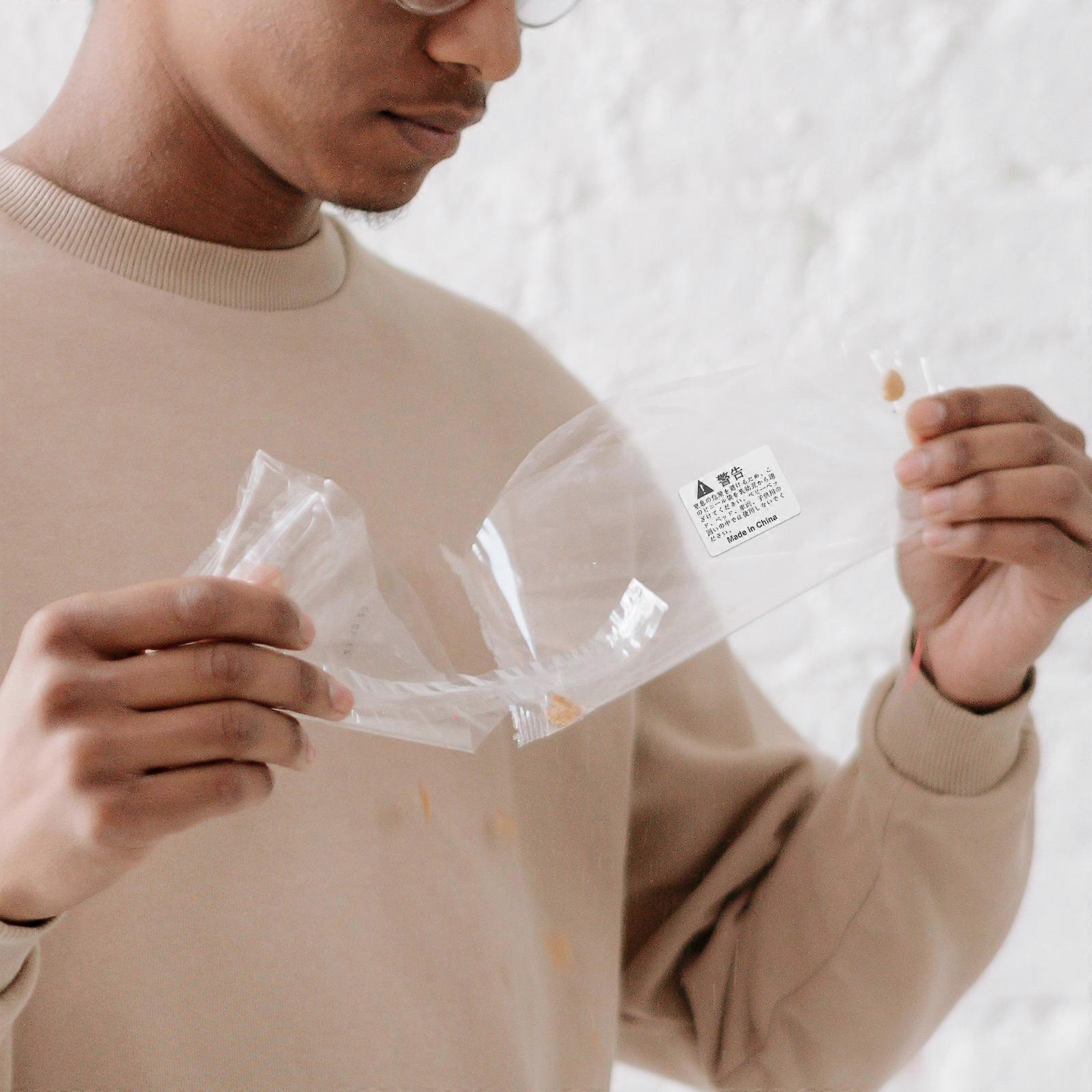 Packaging Bags Warning Labels White for Transport 800Pcs