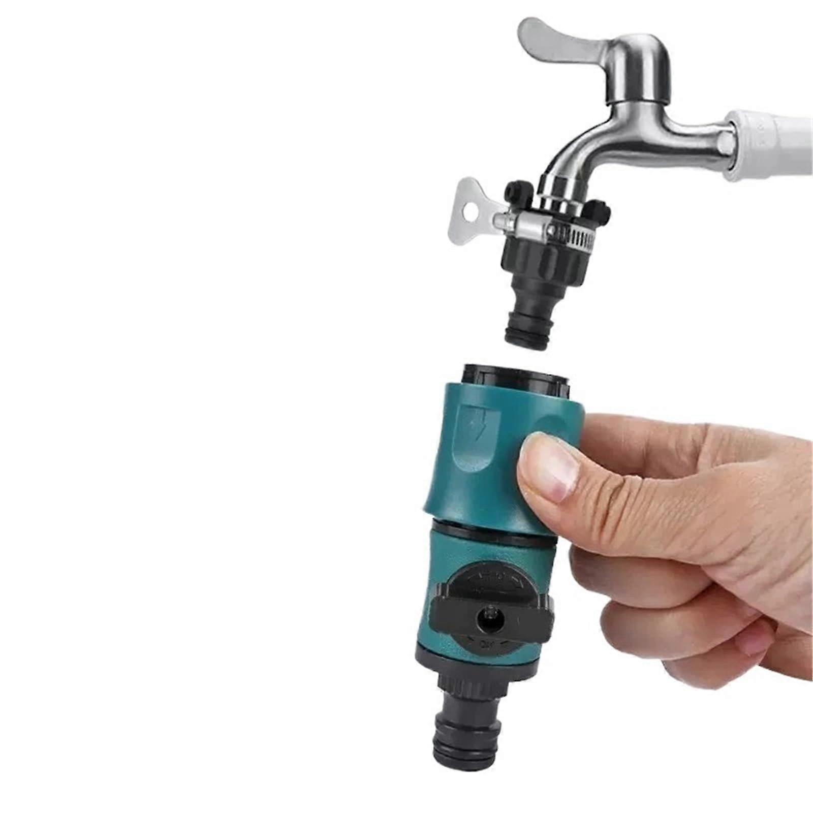 Faucet Shut Off Valve Garden Hose Connector with Precise Flow Control LeakProof Easy Install