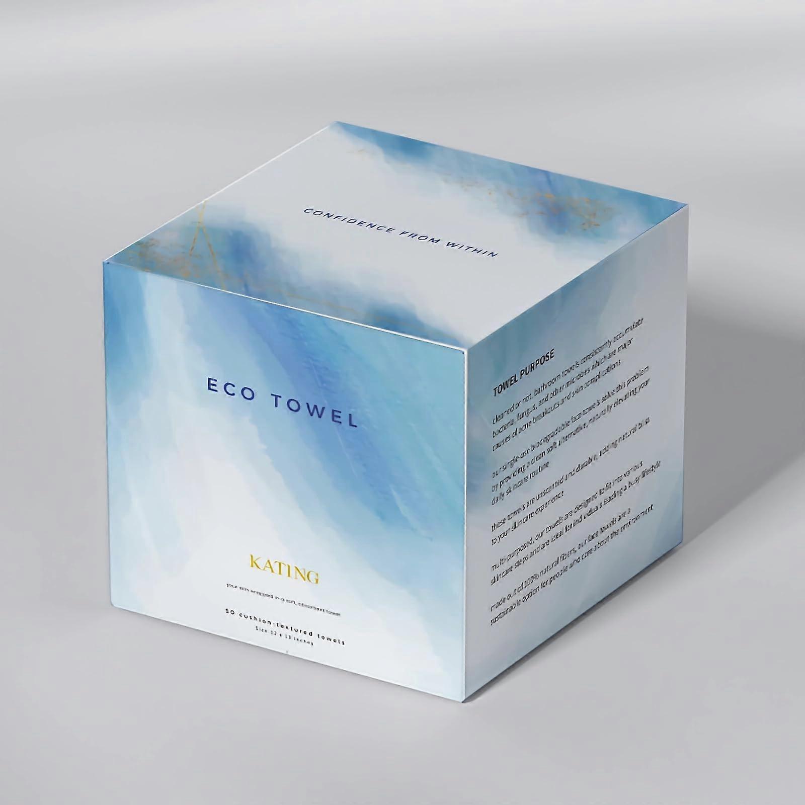 Extra Large Disposable Face Towels for Sensitive Skin, Biodegradable Lint Washcloths, 50 Sheets