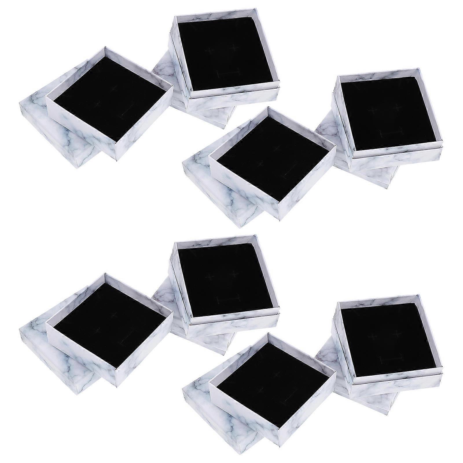 Marble Pattern Jewelry Storage Case for Storage 8Pcs Multifunctional Paper Boxes