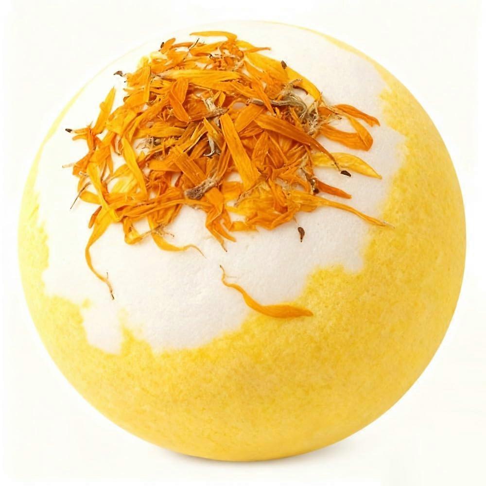Chamomile Handmade Bath Bomb with Essential Oils for Relaxation and Deep Hydration, 3.53 oz