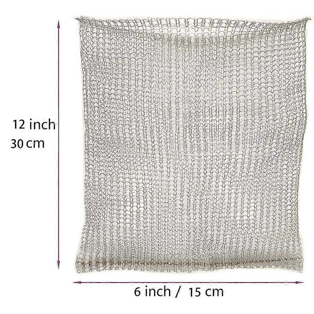 Sac de culture en filet d'acier inoxydable à mailles serrées, résistant aux rongeurs et aux nuisibles.