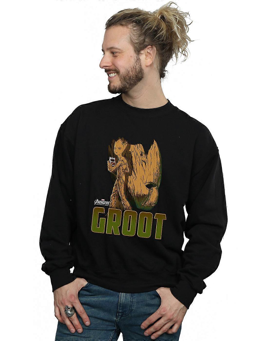 Marvel Men's Avengers Infinity War Groot Character Sweatshirt