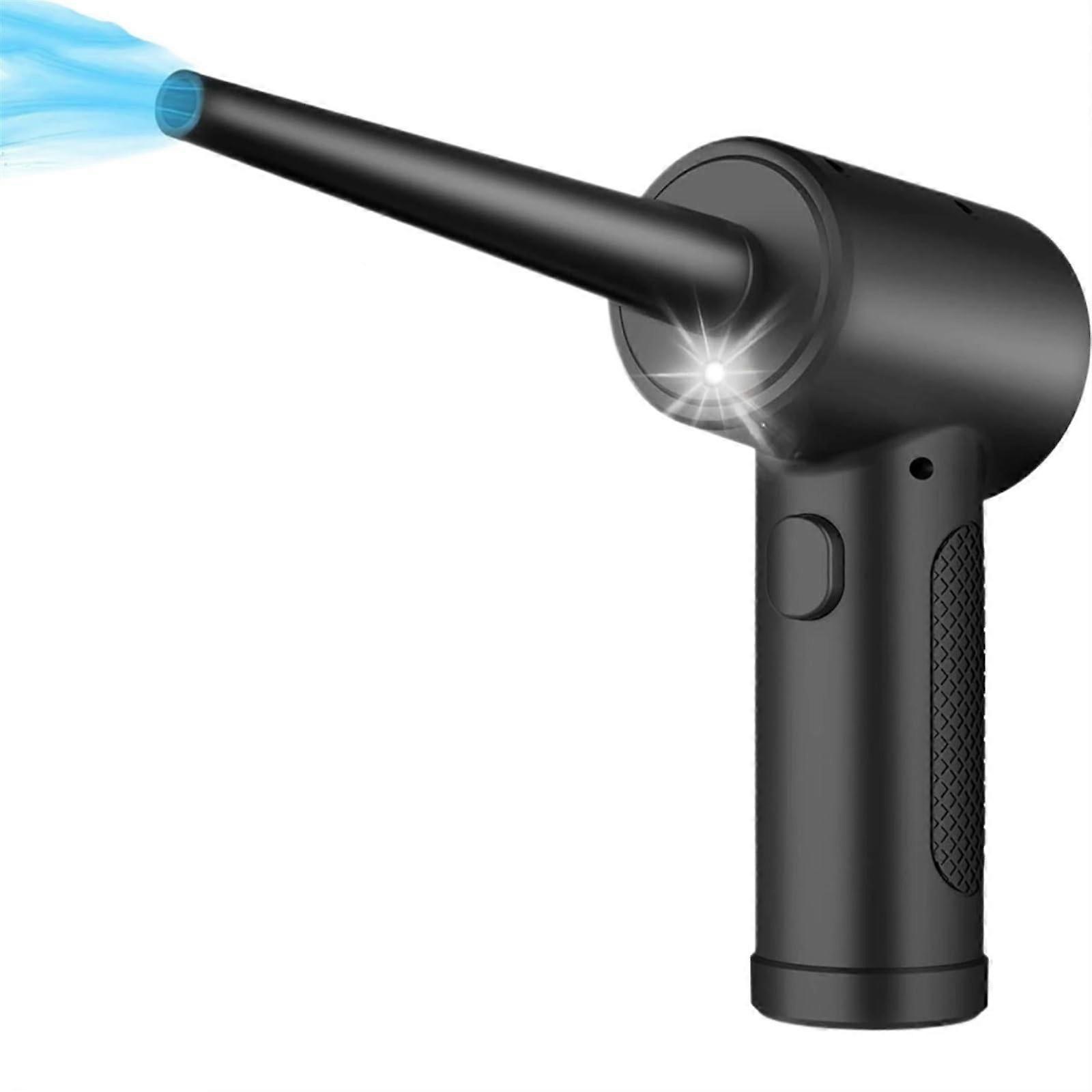 Cordless Air Duster with Speed Motor, USBC Charging, LED Light for PC, Car and Electronics