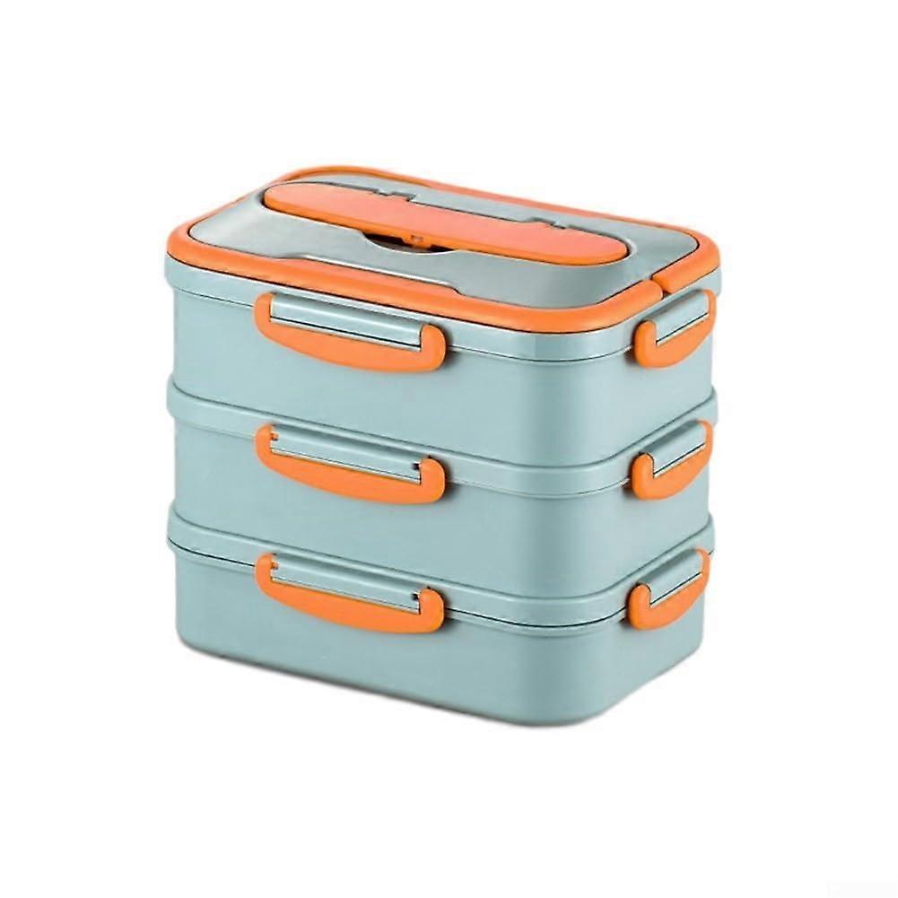 Heated Lunch Box 304 Stainless Steel Large Capacity LeakProof Stackable Container for Adults
