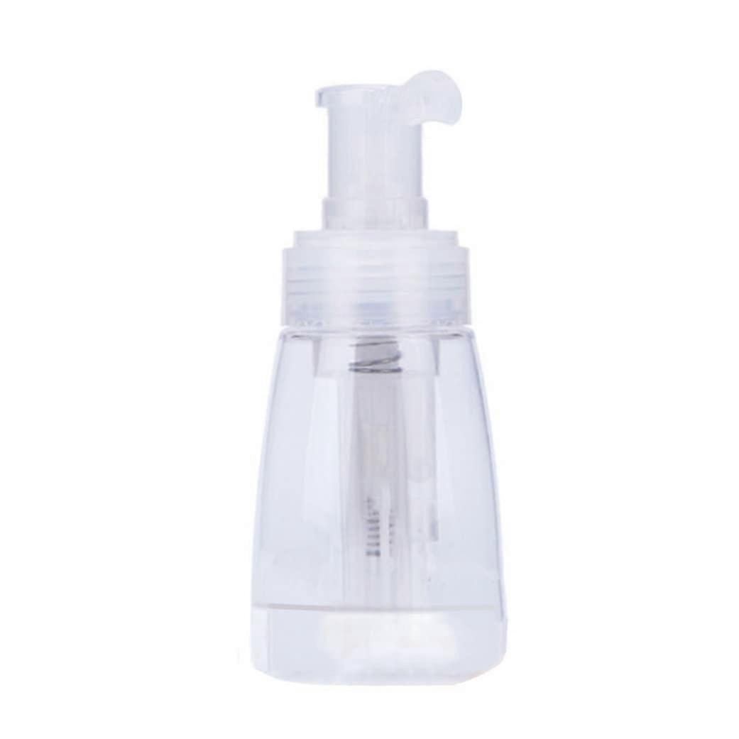 Powder Spray Bottle with Locking Nozzle, Compact Refillable Travel Powder Dispenser Transparent