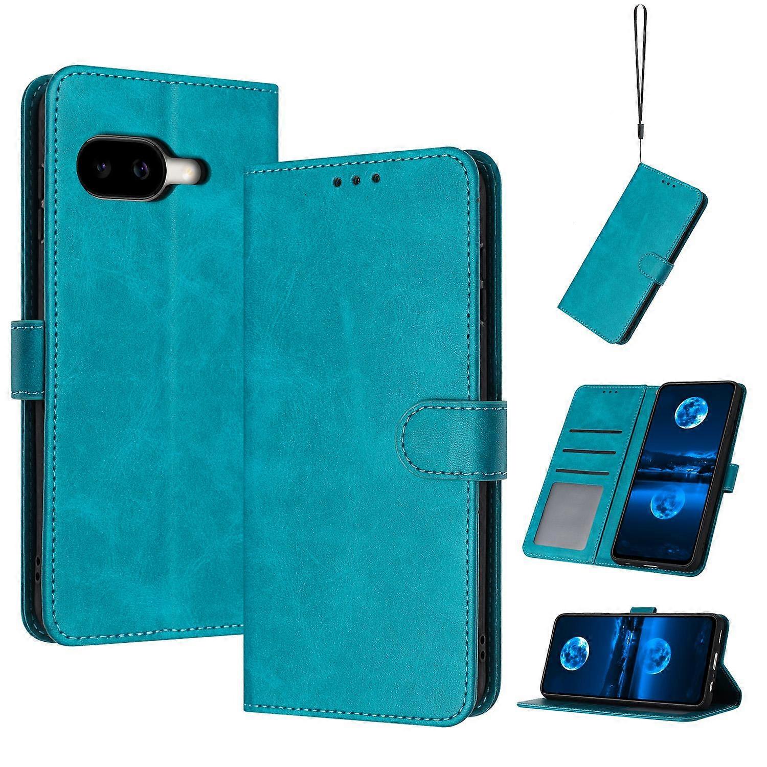 Solid Calf Texture Flip Leather Phone Case For Google Pixel 10a