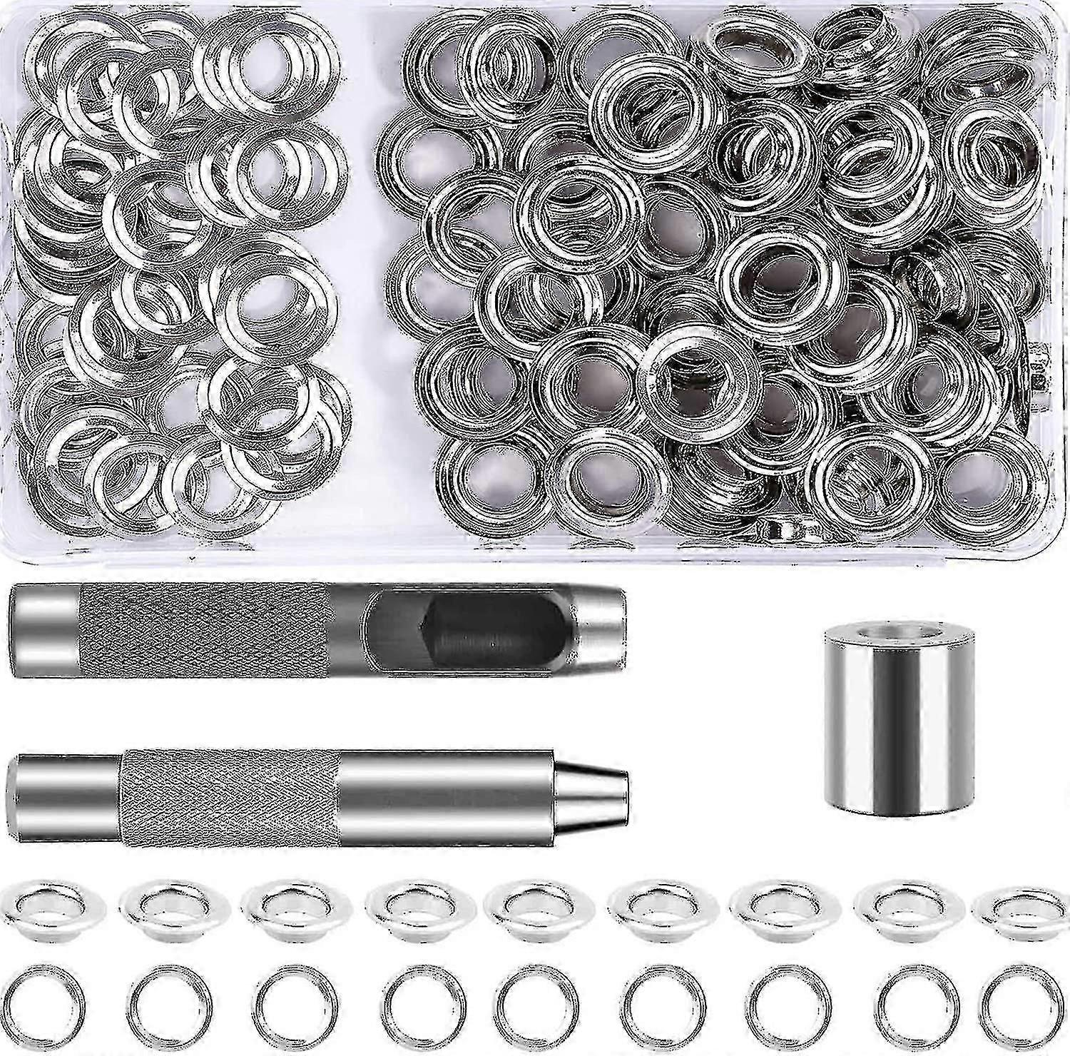 Grommet Eyelet Tool Kit - 120 Sets for Tarp