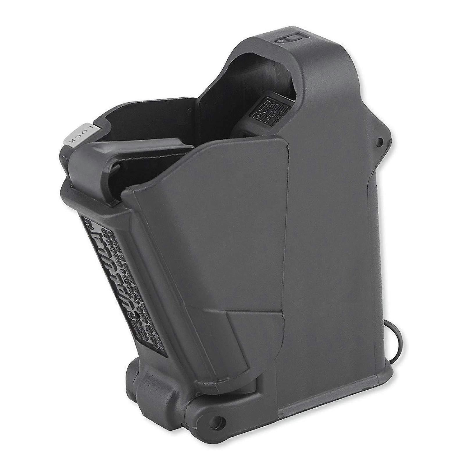 Magazine Speed Loader for 9mm to 45ACP Fits Single and Double Stack Mags Black