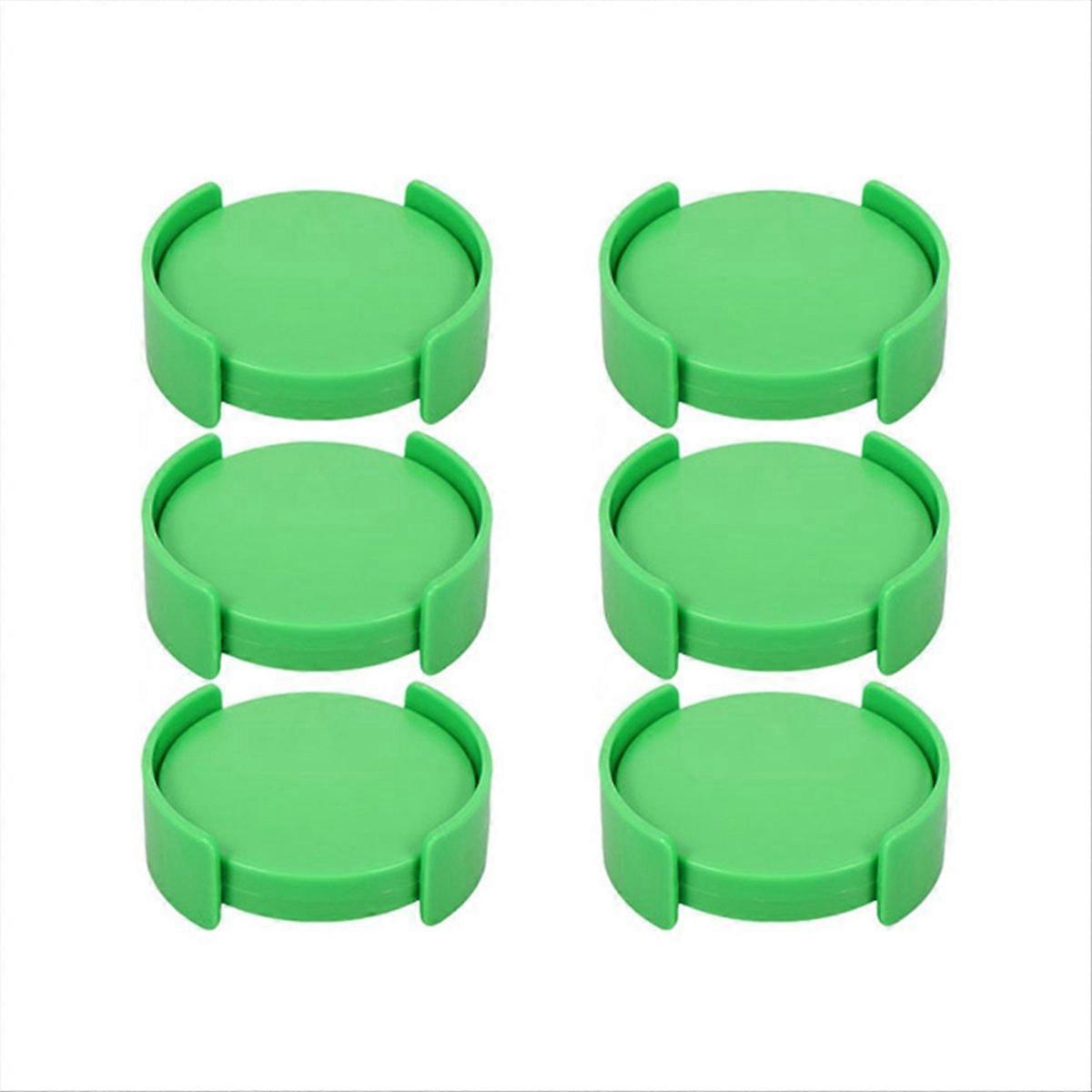 6Pcs Mug Organizer Adjustable Expandable Coffee Cup Holder Green
