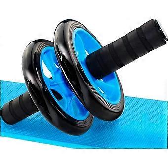 AB Ejercicio Abdominal Ruleta Rodillo Abdominal 2 Ruedas Tranquilo Silencioso Fitness Rueda Abdominal Rodillo de Gimnasio de Entrenamiento Abdominal con Rodillera Extra Gruesa