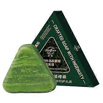 Usma Grass Oil Control Shampoo Bar Natural Plant-Based Hair Growth & Repair, Reduces Hair Loss, Strengthens & Deep Cleanses for Men & Women