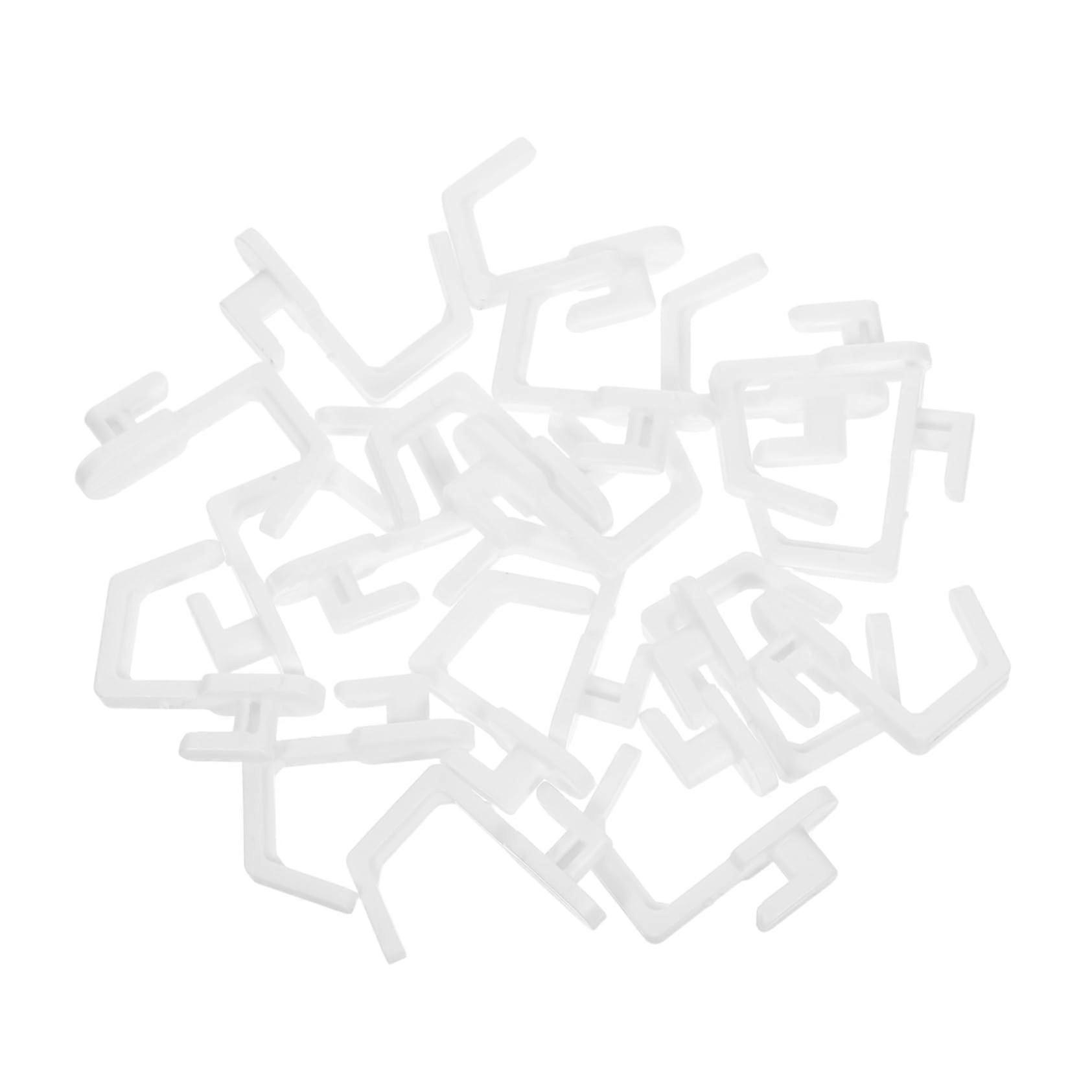 20 Pack Heavy Duty Pegboard and Grid Wall Hooks with White Finish for Garage Kitchen Storage