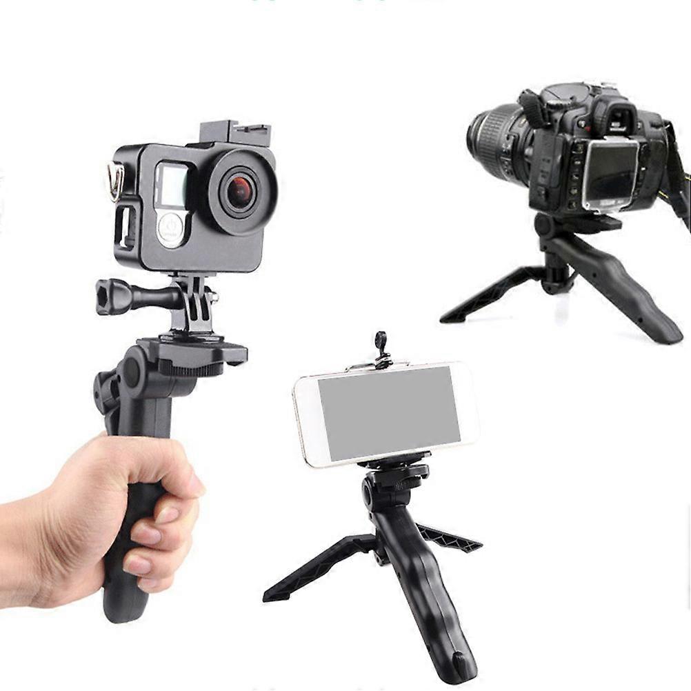Handheld Mini Tripod Table Stand for Camera Self-Timer Live Tripod Black