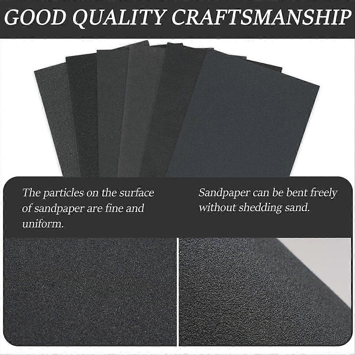 52Pcs Sandpaper Set 120-2000 Grit Sanding Paper