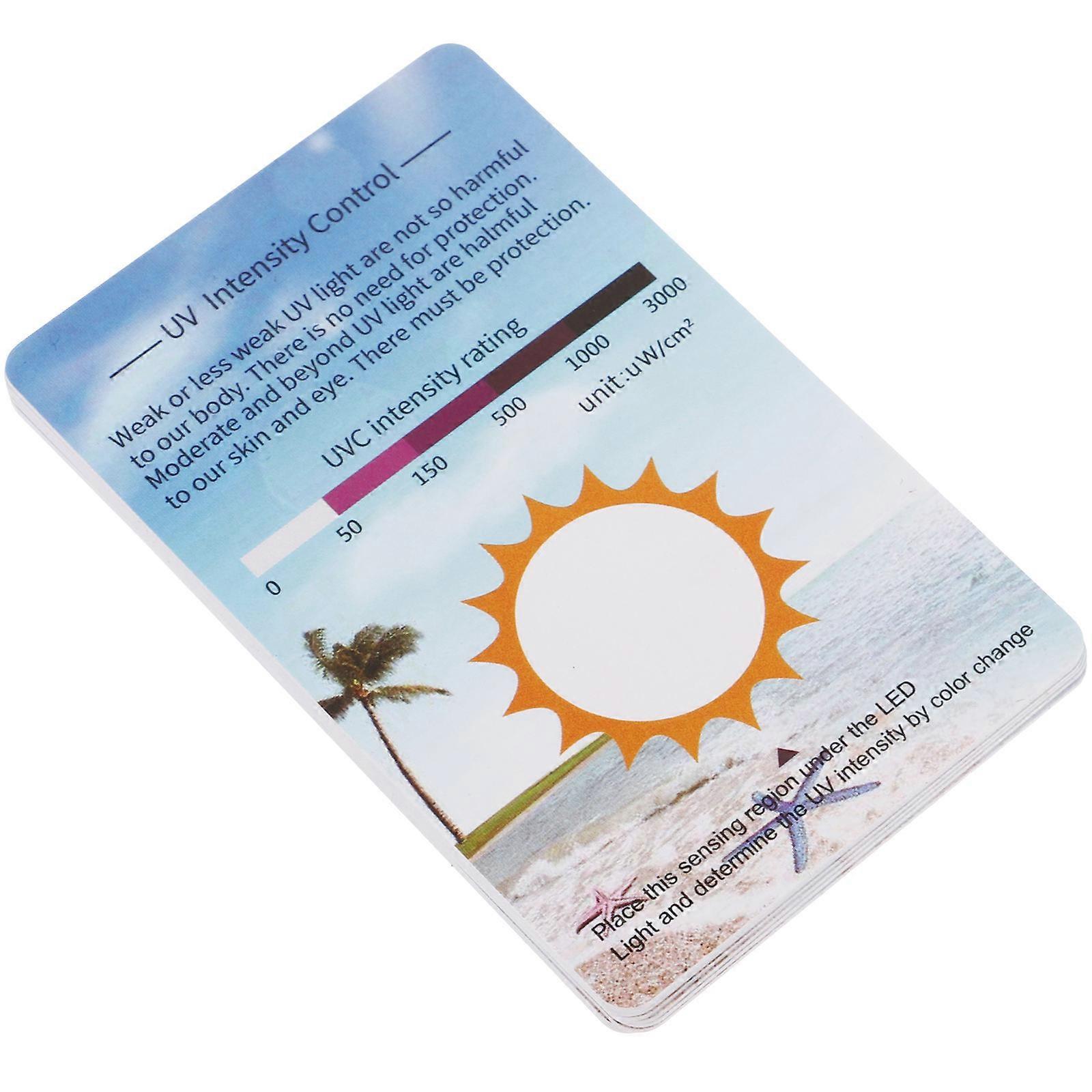 Uv Testing Tools Reptile Terrarium Uv Identifying Cards 10Pcs Pack