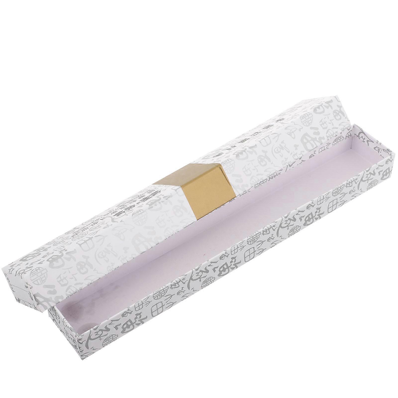 Flute Musical Instrument Box Scratch Resistant Simple Design 34x5.5cm 1Set