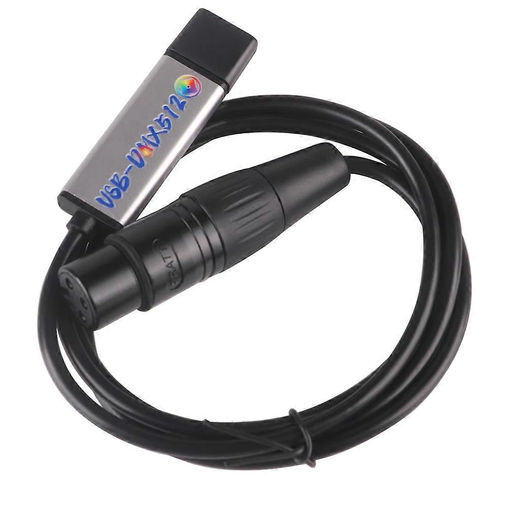 USB to DMX512 Interface Adapter LED for DMX Computer PC Stage Lighting Controller Dimmer 1.0M