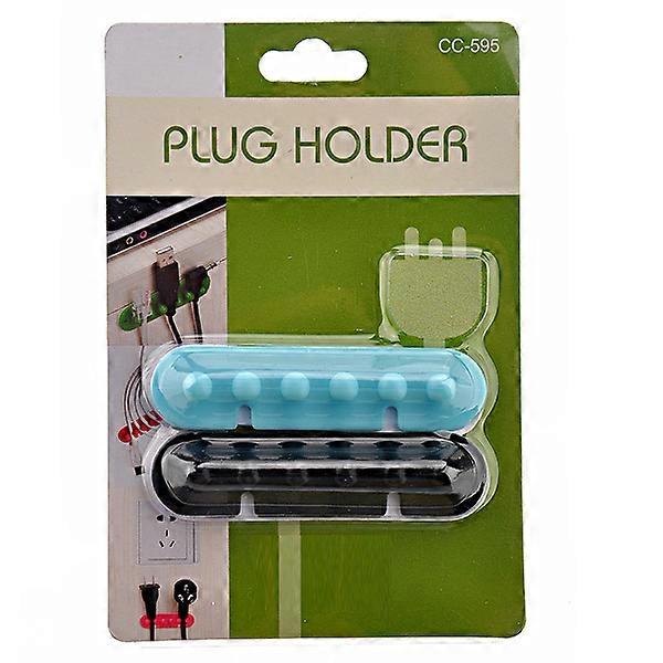Adhesive Hard Plastic Cable Wire Plug Holder for Cable Separation 3Pcs Set