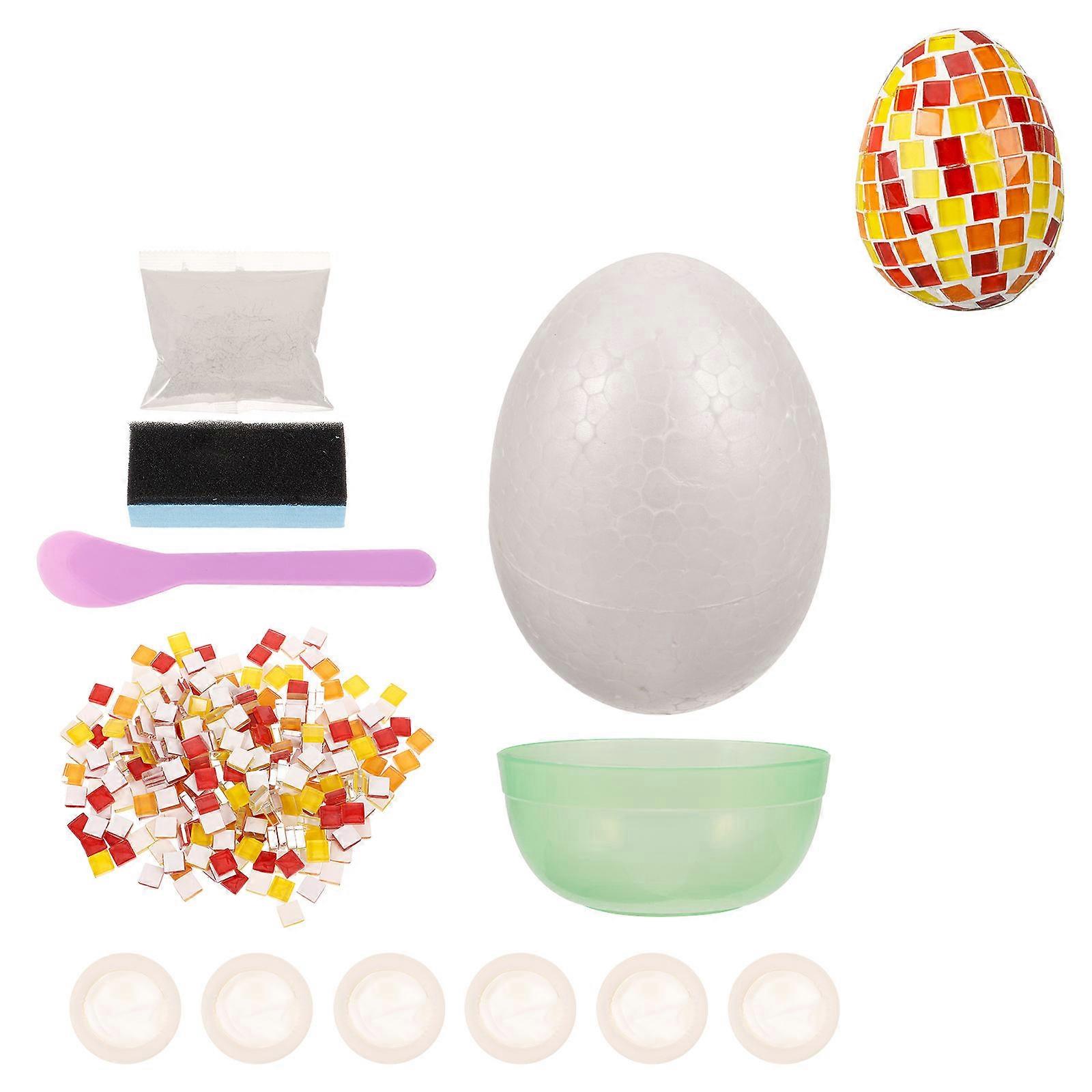 DIY Easter Egg Foam Ornaments for Decor 1Set Egg Shaped Foams Model