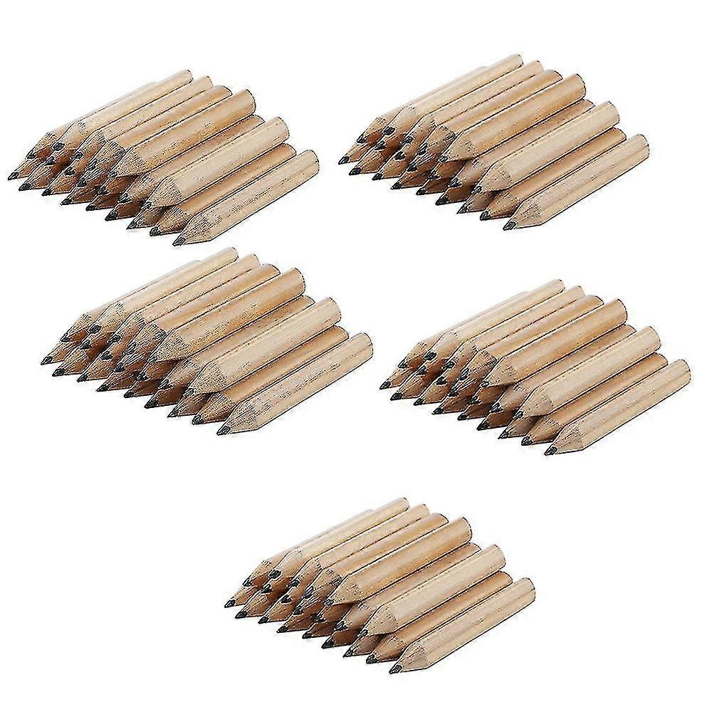 Conjunto de 100 lápis de madeira de 3,5 polegadas para escrita, material escolar e para estudantes.