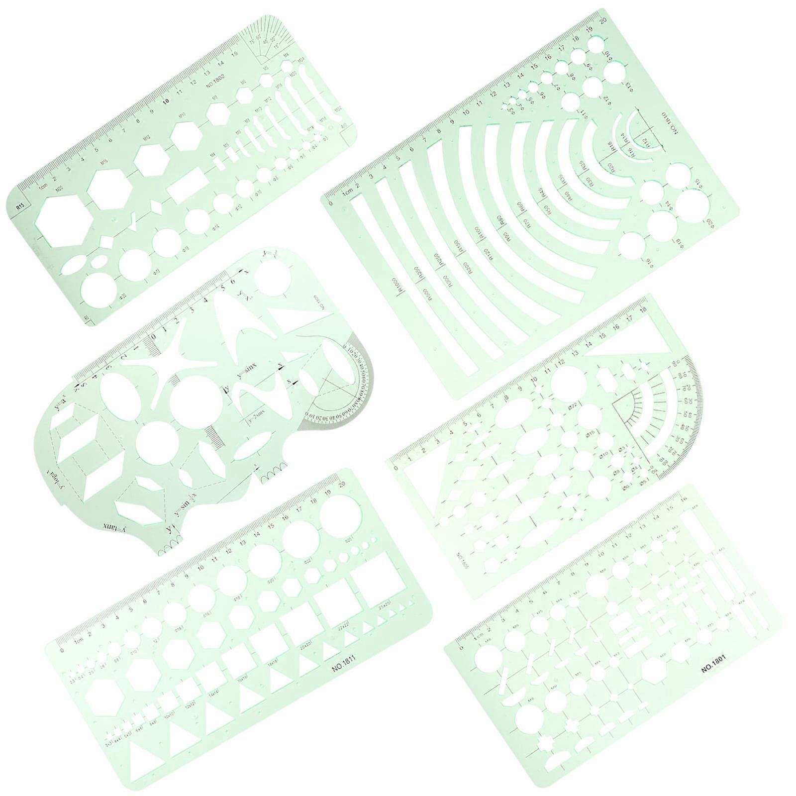 Geometric Stencils Circle Template for Drawing Set Architectural