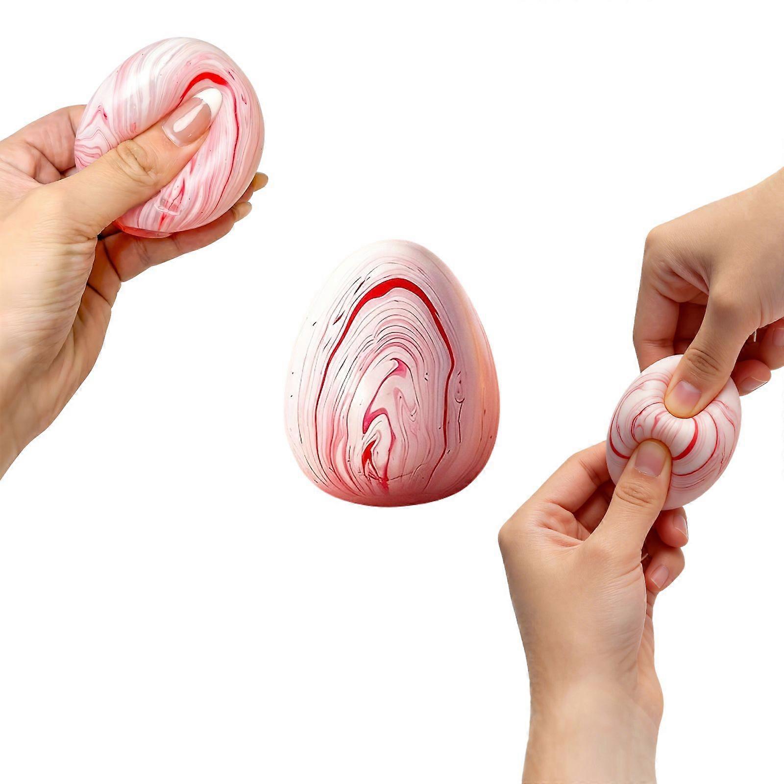 Amz Egg Flow Pattern Decompression Toy (Pink) Simulation Egg Decompression Toy Boring Necessary Kneading Immersive Decompression Experience
