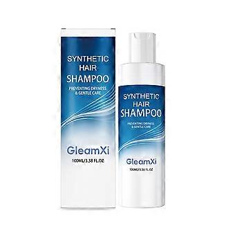 Synthetic & Human Hair Wig Shampoo, Gentle Cleansing & Moisturizing Formula, Anti-Frizz & Detangling Care, 100ml