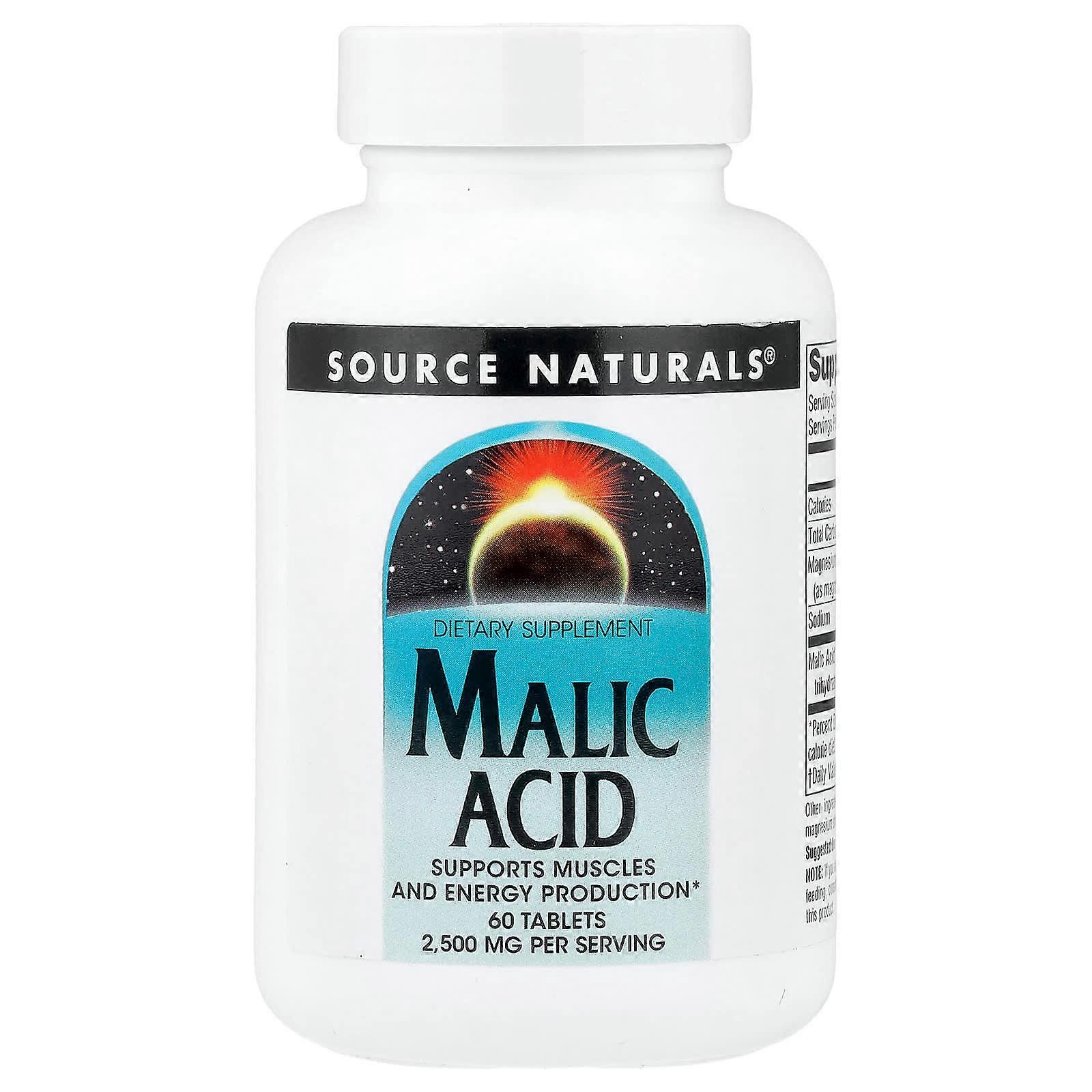 Source Naturals, Malic Acid, 60 Tablets