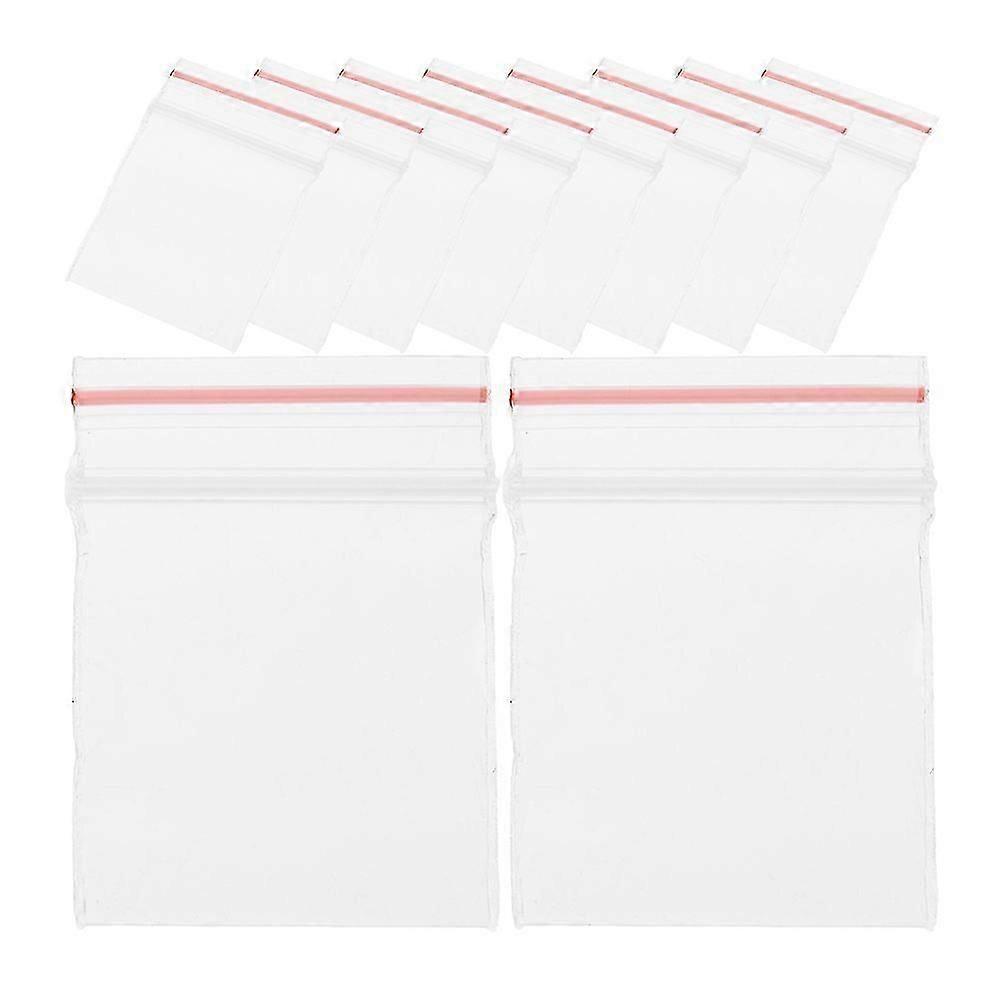 Mini Clear PP Storage Pouch, Sealing, Durable, 100 Pieces