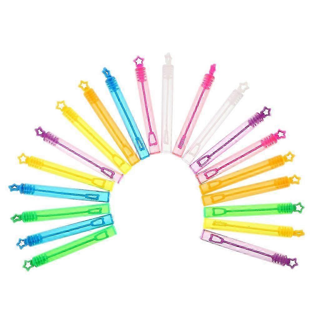 Refilled Bubble Wands Plastic for Bubble Making 30Pcs Assorted Color Pack