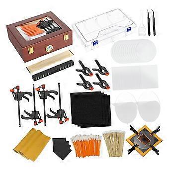 Premium 313 Piece Trading Card Maintenance Set Preservations Bundles With Humidity Tray Soft Wipes And Pressure Clamps Multicolor