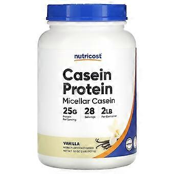Nutricost, Protéines de caséine, Vanille, 907 g (2 lb)