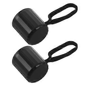 2pcs Plastic Umbrella Handle Replacement Grip - Folding Rain Handle Sleeves with Lanyard for 15-16mm Rain Protection Umbrella Repair Accessories