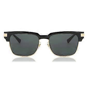 Okulary przeciwsłoneczne Versace VE4447 Asian Fit GB1/87 Full Rim Black Gold, męskie, z linią brwi, UV3, oryginalne