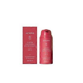 Color Changing Foundation 30ml SPF15 Color-Adapting Foundation for Mature Skin Lightweight Long-Wearing Concealer,Adjusts to Skin Tone Covers Fine_XY1