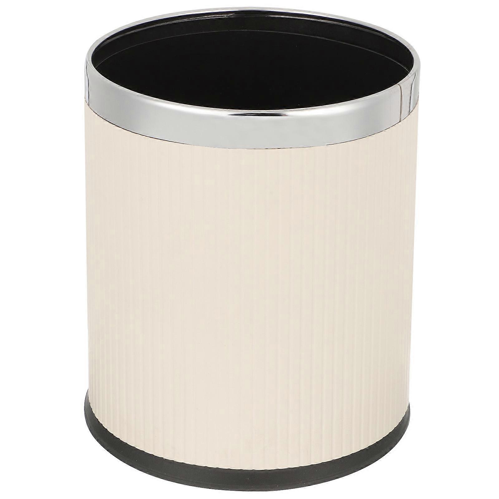 Garbage Bucket Retro Style Trash Can for Storage Use Plastic Material
