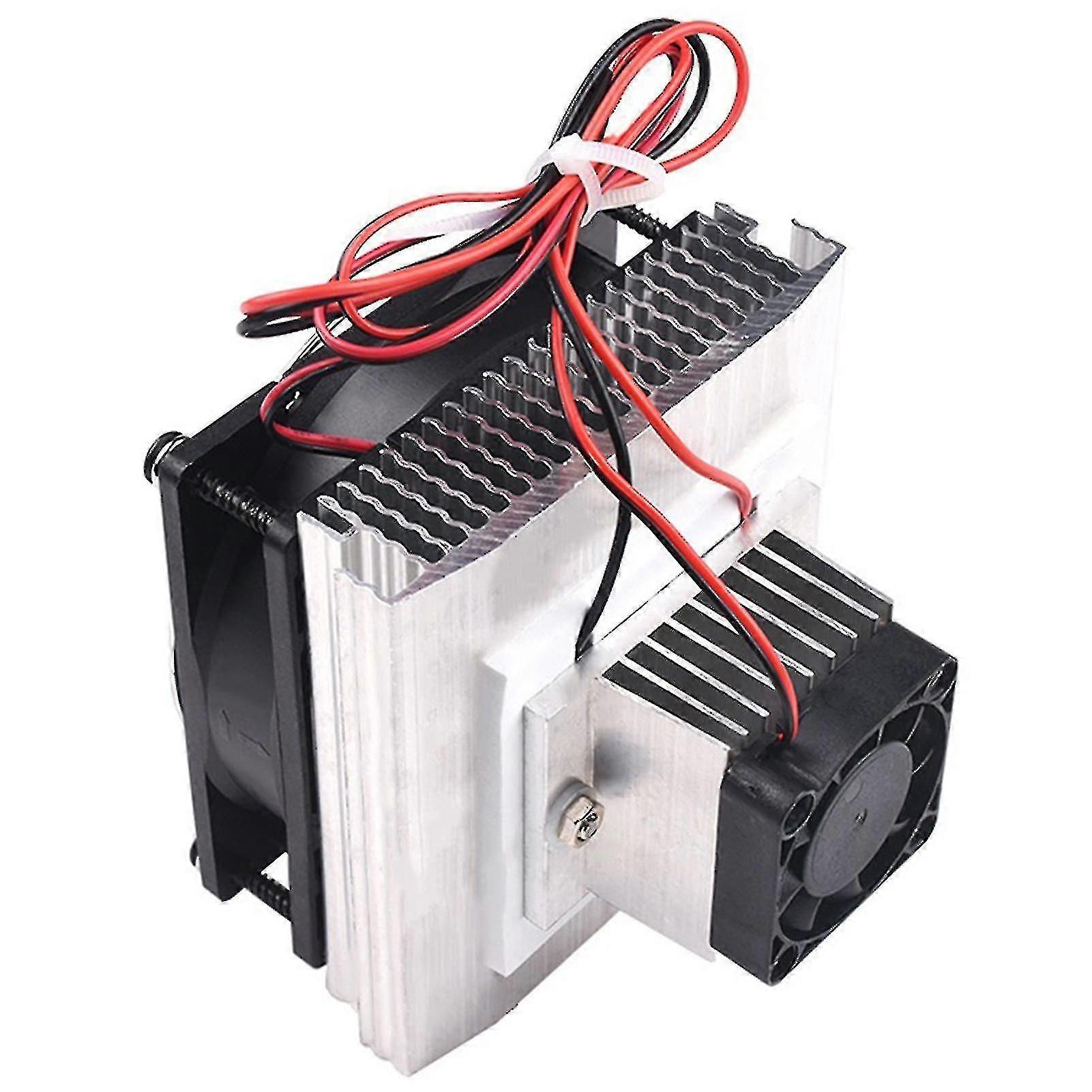 Mini Semiconductor Refrigeration Module Cooler Set, Metal Replacement Part for Water Cooling System, Easy to Install for Home Office or Industrial Use