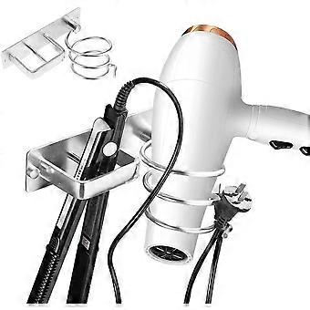 Hairdryer holder Silver aluminum wall mounted hair dryer holder
