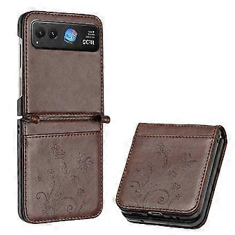 10 Colors Motorola Razr 40 Wallet Case with Wrist Strap - 3D Butterfly PU Leather Flip Cover Kickstand